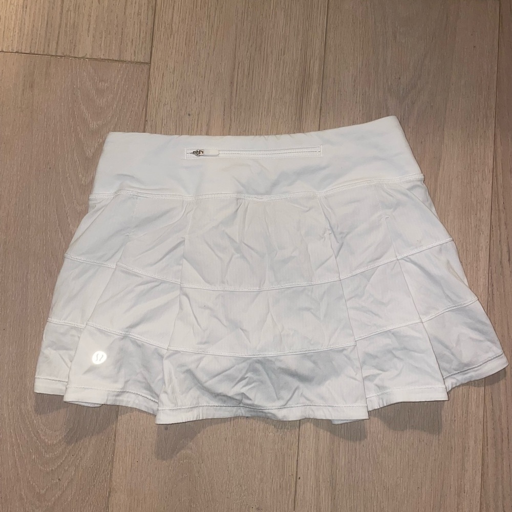 White Lululemon Tennis Skirt